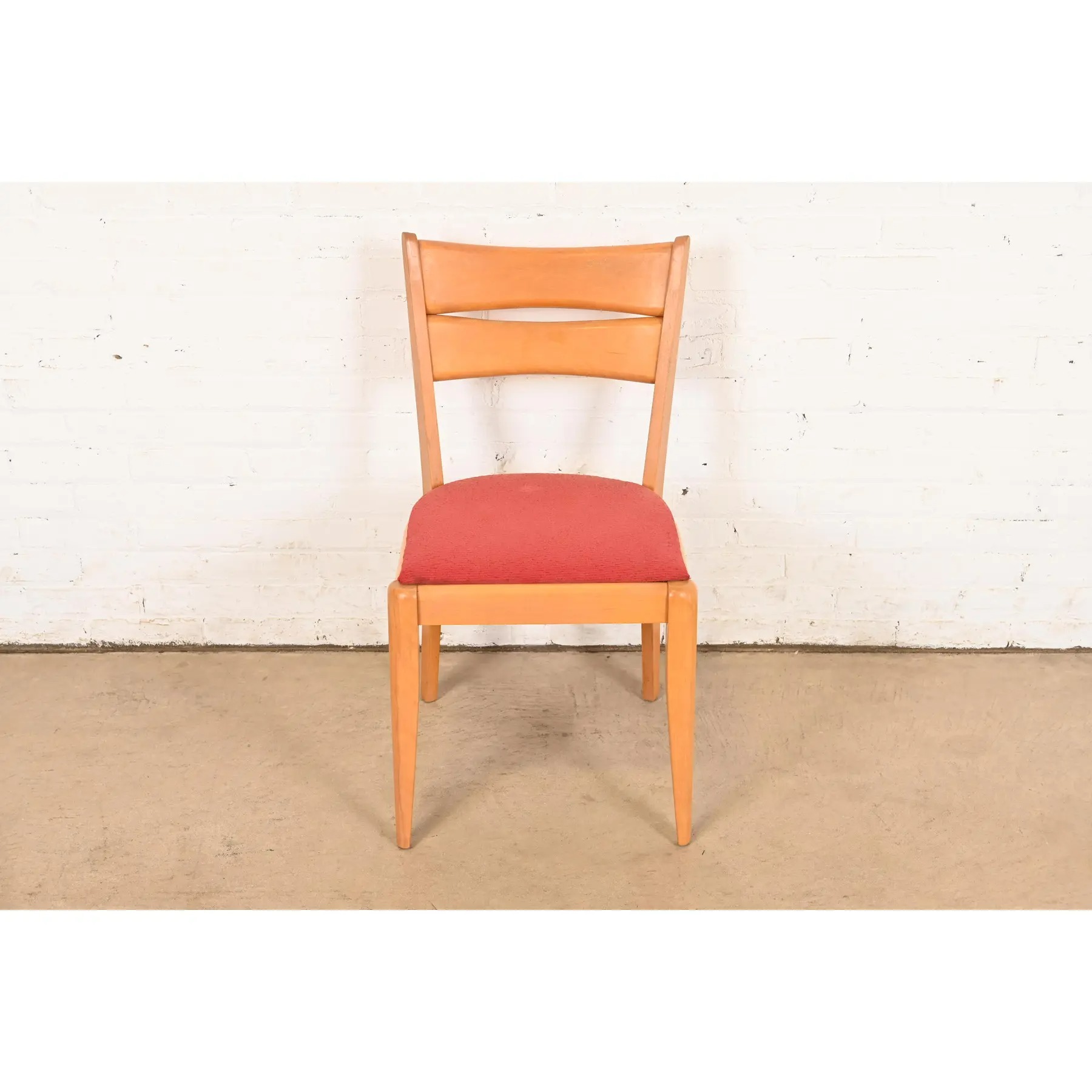 Heywood Wakefield Mid-Century Modern Solid Maple Side Chair, 1950s - Image 3
