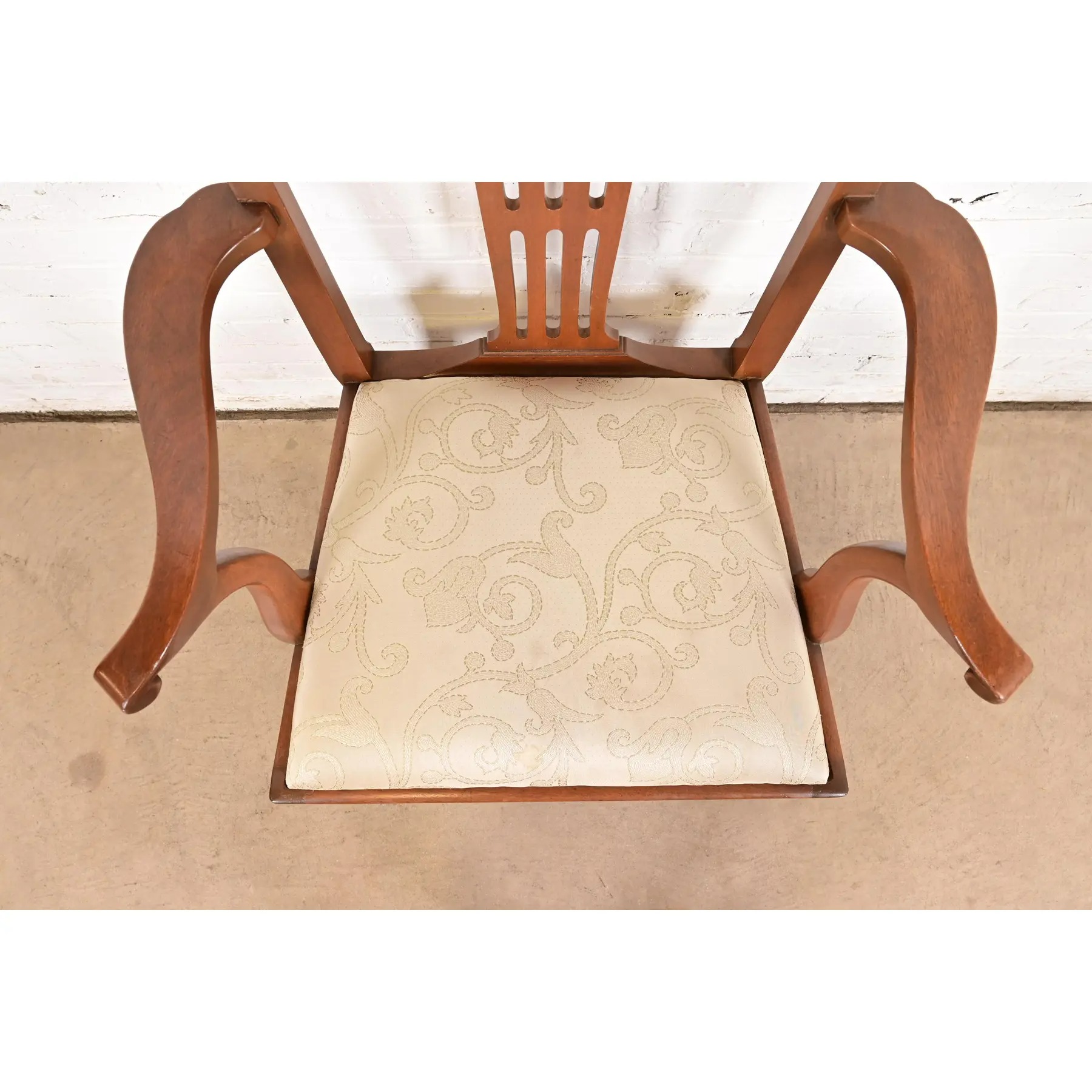 Kittinger Georgian Carved Mahogany Dining Chairs, Set of Six - Image 8