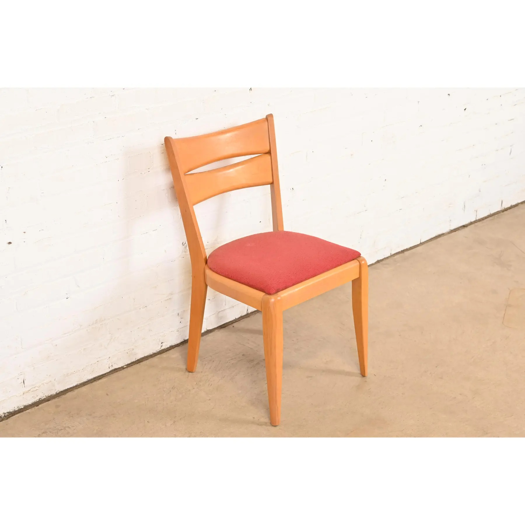 Heywood Wakefield Mid-Century Modern Solid Maple Side Chair, 1950s - Image 4