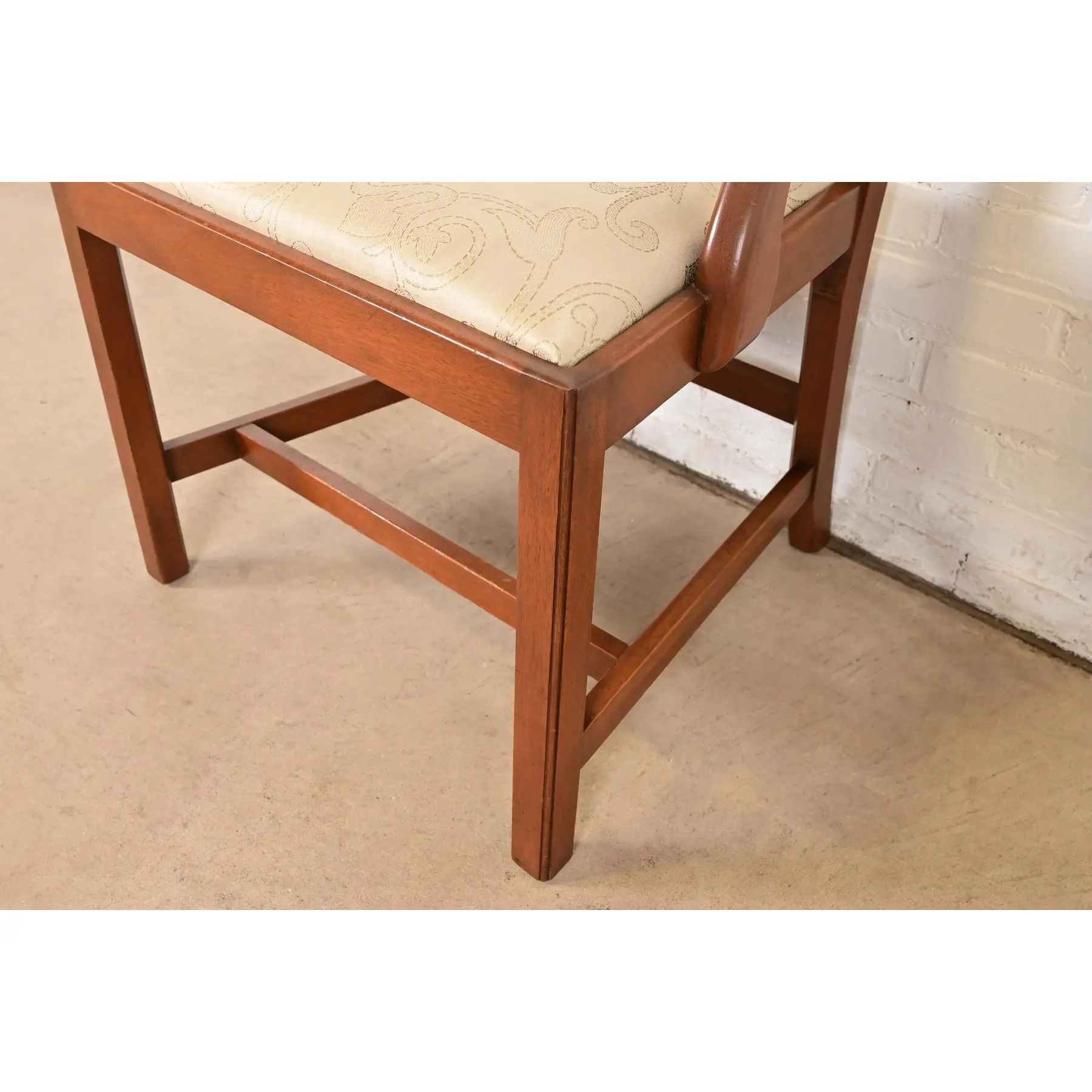 Kittinger Georgian Carved Mahogany Dining Chairs, Set of Six - Image 9