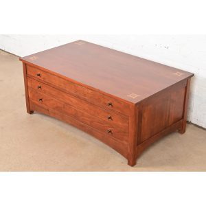 Stickley Harvey Ellis Collection Arts & Crafts Inlaid Cherry Wood Coffee Table