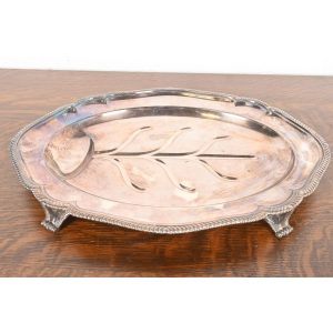 Tiffany & Co. English Silverplate Tree of Life Footed Serving Tray