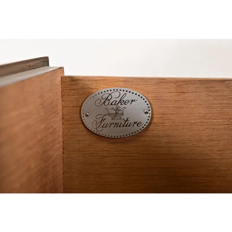 Baker Furniture Georgian Burled Walnut Sideboard Credenza - Image 10