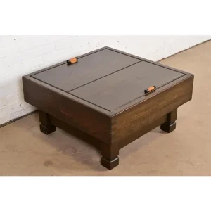 Klaus Rausch Mid-Century Brutalist Geometric Storage Coffee Table, 1960s