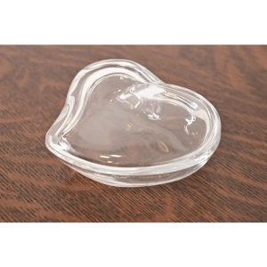 Elsa Peretti for Tiffany & Co. Clear Crystal Heart-Shaped Lidded Trinket Jewelry Box