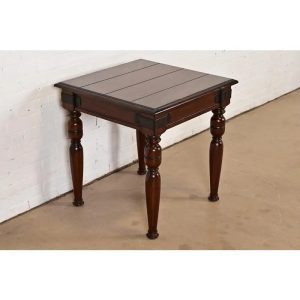 Ralph Lauren British Colonial Carved Mahogany Occasional Side Table