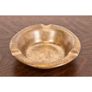 Tiffany Studios New York Bronze Doré Ashtray