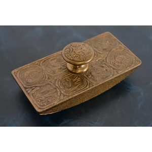 Tiffany Studios New York Zodiac Pattern Bronze Rocker Blotter