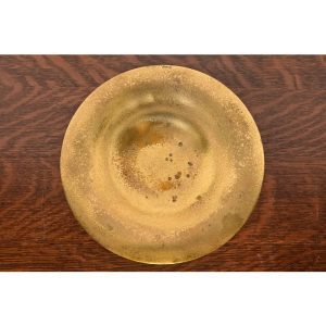 Tiffany Studios New York Bronze Doré Plate or Shallow Bowl