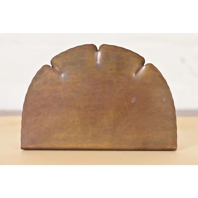 Roycroft Arts & Crafts Hammered Brass Over Copper Letter Rack - Image 8