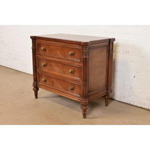 Karges French Regency Louis XVI Carved Mahogany Chest of Drawers