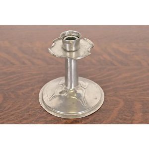 Archibald Knox for Liberty & Co. Antique Arts & Crafts 'Tudric' Pewter Candlestick, Circa 1905