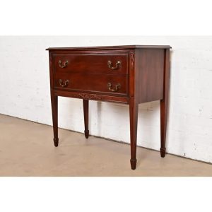 Bernhardt French Regency Louis XVI Carved Mahogany Sideboard or Buffet Server, Circa 1940s