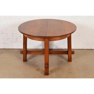Stickley Style Mission Oak Arts & Crafts Extension Dining Table