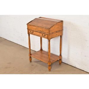 Guy Chaddock Gustavian Slant-Front Maple Secretary Desk