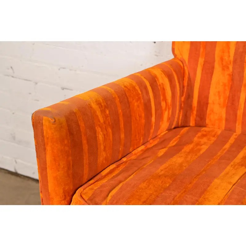 Leon Rosen for Pace Collection Mid-Century Modern Chrome and Upholstered Dining Chairs, Set of Four - Image 7