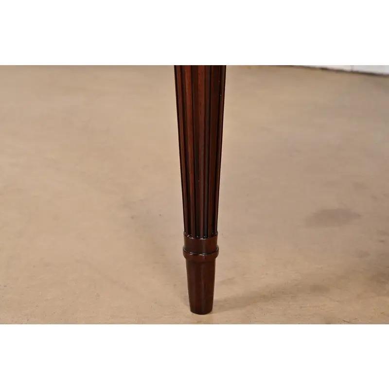 John Widdicomb French Regency Louis XVI Mahogany Extension Dining Table, Newly Refinished - Image 10