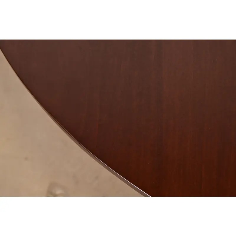 R. J. Horner Style Antique American Empire Monumental Carved Mahogany Pedestal Extension Dining Table, Newly Refinished - Image 10