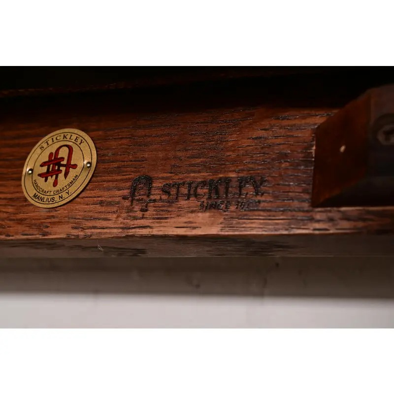 Stickley Mission Oak Arts & Crafts Spindle Settle Sofa - Image 10