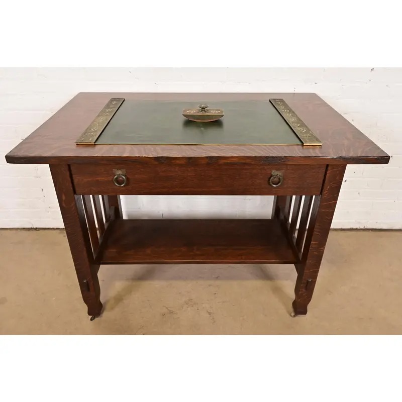 Tiffany Studios New York Bronze and Abalone Rocker Blotter - Image 10