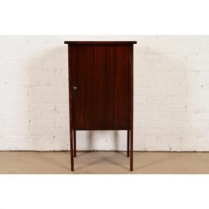 Antique Mission Arts & Crafts Mahogany Music Cabinet, Circa 1900