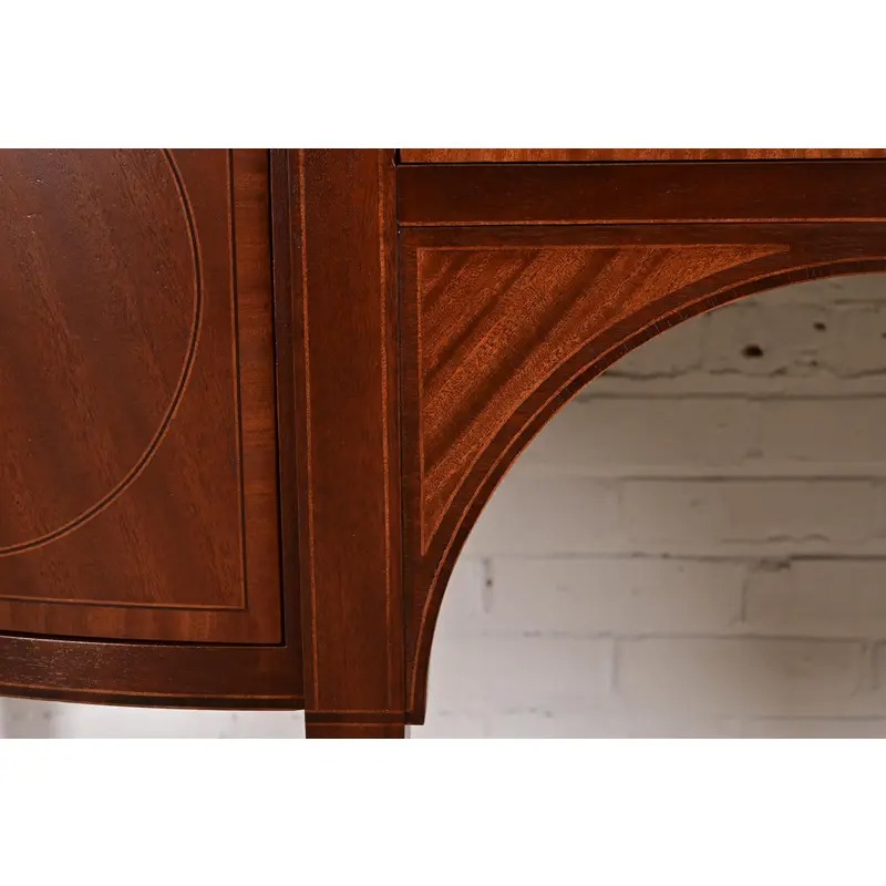 Baker Furniture Federal Inlaid Mahogany Sideboard Credenza, Newly Refinished - Image 11