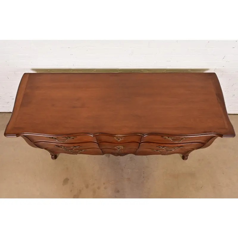 Bodart French Provincial Louis XV Fruitwood Triple Dresser, Circa 1960s - Image 11