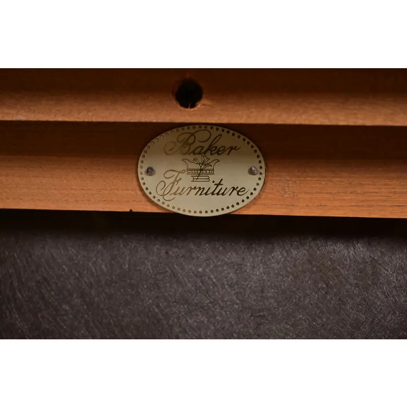 Michael Taylor for Baker Furniture Far East Collection Carved Walnut Dining Chairs, Set of Six - Image 11