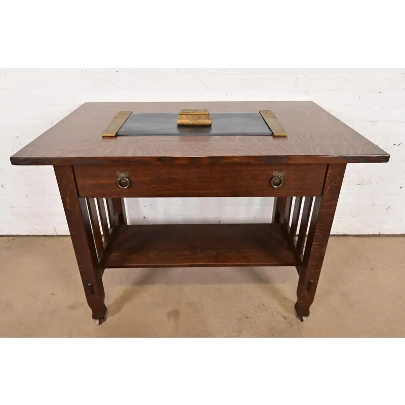 Tiffany Studios New York American Indian Pattern Bronze Doré Stamp Box - Image 11