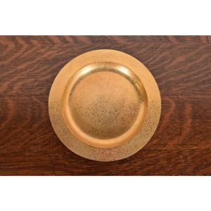 Tiffany Studios New York Bronze Doré Plate