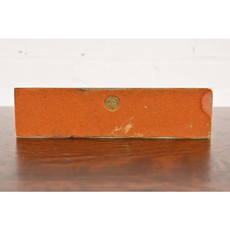 Tiffany Studios New York Zodiac Pattern Bronze Doré Letter Rack - Image 11