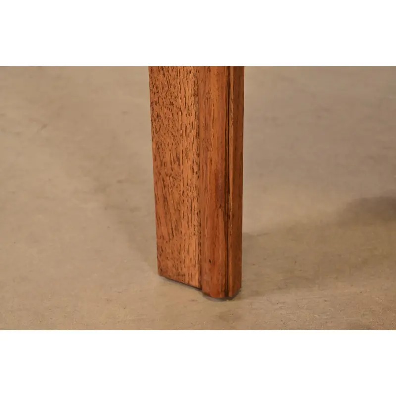 Drexel Heritage Mid-Century Hollywood Regency Campaign Walnut Extension Dining Table, Newly Refinished - Image 12