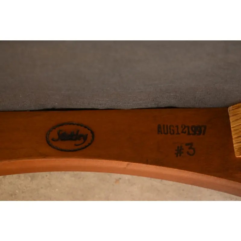 Stickley Mission Arts & Crafts Cherry Wood High Back Spindle Side Chairs or Dining Chairs, Pair - Image 12