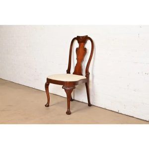 Baker Furniture Georgian Carved Mahogany Side Chair or Dining Chair