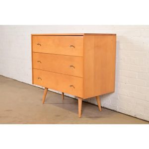 Paul McCobb Planner Group Mid-Century Modern Solid Birch Three-Drawer Dresser, 1950s