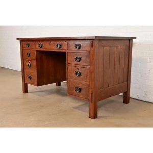 Stickley Mission Oak Arts & Crafts Executive Desk