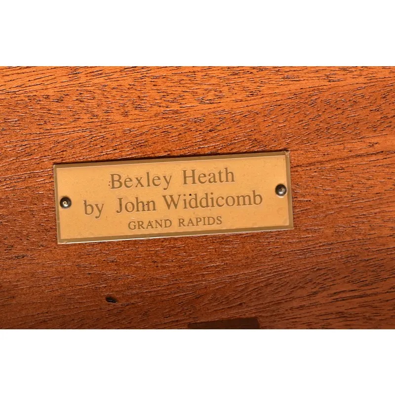 John Widdicomb French Regency Louis XVI Mahogany Extension Dining Table, Newly Refinished - Image 15