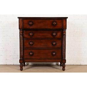 Ralph Lauren American Empire Carved Mahogany Highboy Dresser