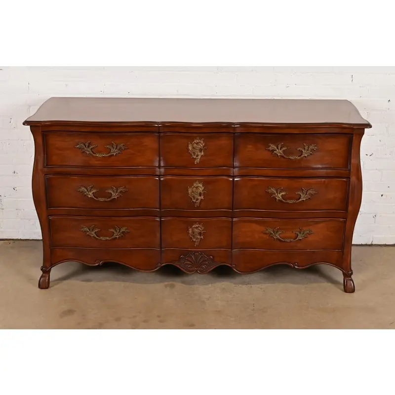 Bodart French Provincial Louis XV Fruitwood Triple Dresser, Circa 1960s - Image 2