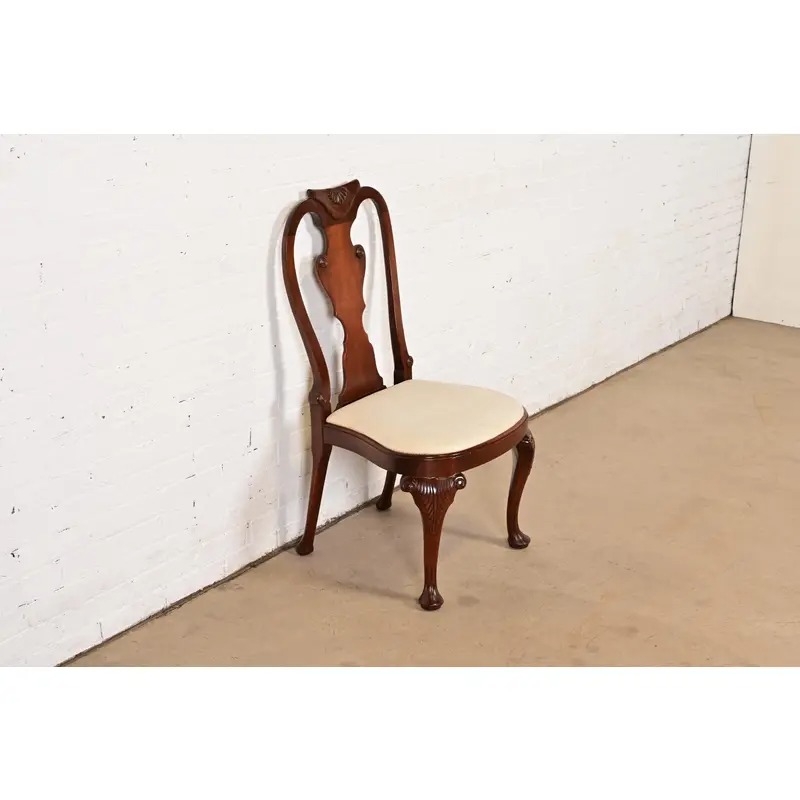 Baker Furniture Georgian Carved Mahogany Side Chair or Dining Chair - Image 4