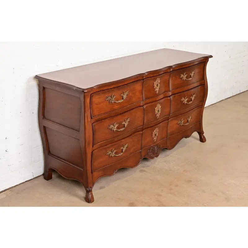 Bodart French Provincial Louis XV Fruitwood Triple Dresser, Circa 1960s - Image 4
