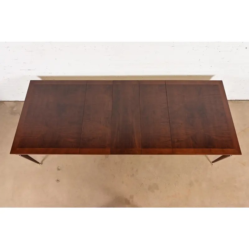 Kindel Furniture French Regency Louis XVI Cherry Wood Extension Dining Table, Newly Refinished - Image 4