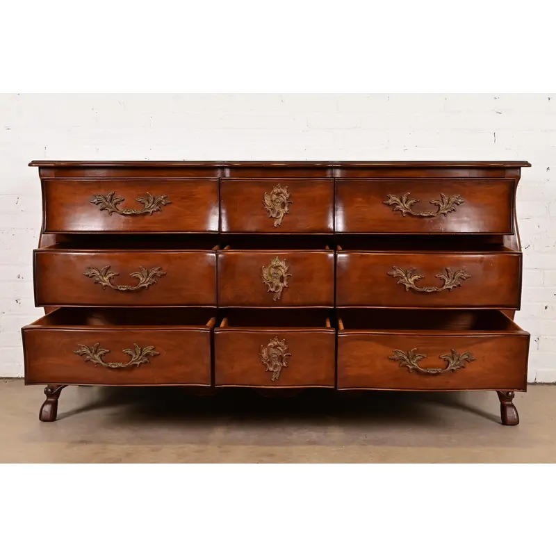 Bodart French Provincial Louis XV Fruitwood Triple Dresser, Circa 1960s - Image 5