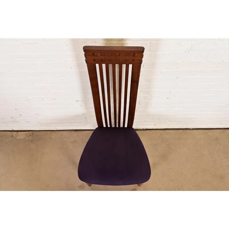 Frank Lloyd Wright Style Arts & Crafts High Back Side Chair or Dining Chair - Image 5