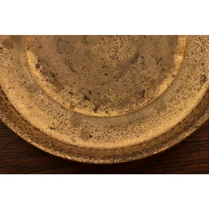 Tiffany Studios New York Bronze Doré Shallow Bowl or Tray With Decorative Border - Image 5