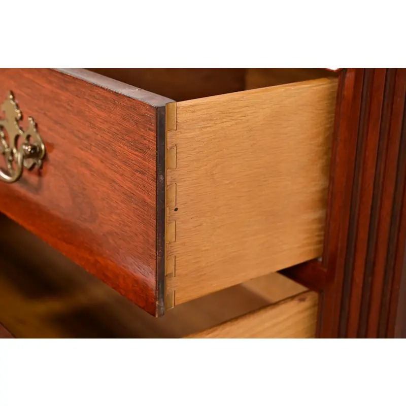 Baker Furniture Chippendale Carved Mahogany Seven-Drawer Dresser or Chest of Drawers - Image 6