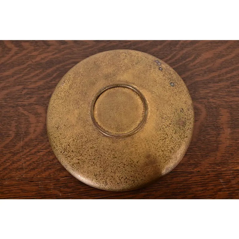 Tiffany Studios New York Bronze Plate With Greek Key Design - Image 6