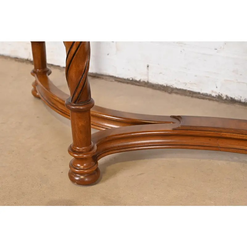 Karges French Regency Louis XVI Burled Walnut Console Table or Server - Image 7