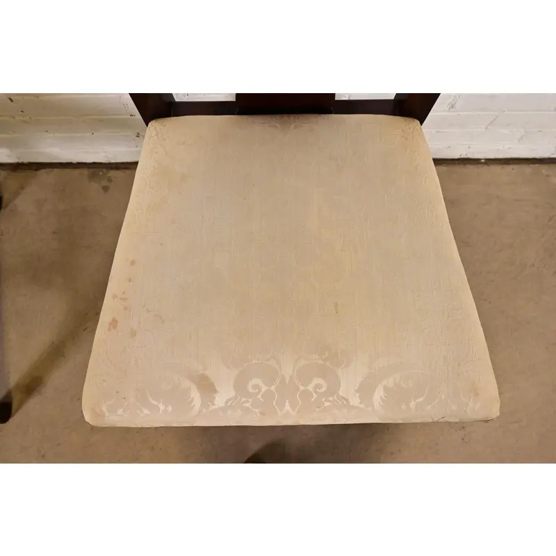 Kindel Furniture Georgian Carved Mahogany Dining Chairs, Set of Four - Image 7