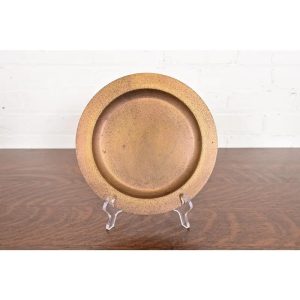 Tiffany Studios New York Bronze Doré Charger Plate or Tray